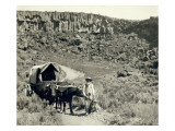 Ezra Meeker with Wagon
