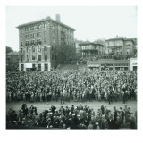 World Series Crowd Watches Scoreboard  1926
