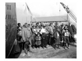 Family of Snoqualmie Indians at Launching of Barge Snoqualmie  1919