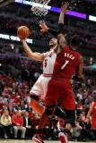 Miami Heat v Chicago Bulls - Game Two  Chicago  IL - MAY 18: Carlos Boozer and Chris Bosh
