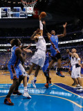 Oklahoma City Thunder v Dallas Mavericks - Game One  Dallas  TX - MAY 17: Russell Westbrook and Tys