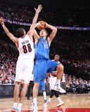 Dallas Mavericks v Portland Trail Blazers - Game Three  Portland  OR - APRIL 21: Dirk Nowitzki and 