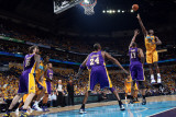Los Angeles Lakers v New Orleans Hornets  New Orleans  LA - APRIL 22: Emeka Okafor and Andrew Bynum