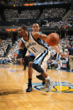 Oklahoma City Thunder v Memphis Grizzlies - Game Six  Memphis  TN - MAY 13: Mike Conley and Russell