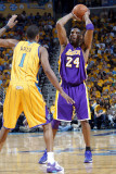 Los Angeles Lakers v New Orleans Hornets  New Orleans  LA - APRIL 22: Kobe Bryant and Trevor Ariza