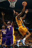 Los Angeles Lakers v New Orleans Hornets - Game Three  New Orleans  LA - APRIL 22: Trevor Ariza and