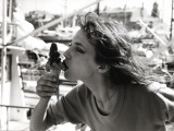 Jane Birkin by the Saint-Tropez Harbor  June 1977