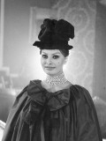 Sophia Loren in a Christian Dior dress