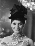 Sophia Loren in a Christian Dior dress