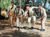 Louis de Funès  Michel Galabru  Jean Lefevre and Christian Marin: Le Gendarme de Saint-Tropez  1964