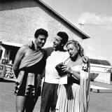 Martine Carol with Christian-Jaque in Rome