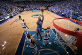 Oklahoma City Thunder v Dallas Mavericks - Game Two  Dallas  TX - MAY 19: James Harden and Tyson Ch