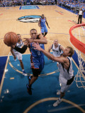 Oklahoma City Thunder v Dallas Mavericks - Game Two  Dallas  TX - MAY 19: Russell Westbrook and Dir