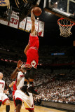 Chicago Bulls v Miami Heat - Game Four  Miami  FL - MAY 24: Derrick Rose  LeBron James