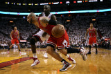 Chicago Bulls v Miami Heat - Game Three  Miami  FL - MAY 22: Carlos Boozer and Joel Anthony