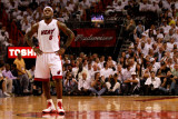 Chicago Bulls v Miami Heat - Game Four  Miami  FL - MAY 24: LeBron James