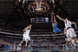 Oklahoma City Thunder v Dallas Mavericks - Game Two  Dallas  TX - MAY 19: Eric Maynor and Peja Stoj