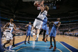 Oklahoma City Thunder v Dallas Mavericks - Game Two  Dallas  TX - MAY 19: Dirk Nowitzki  Serge Ibak