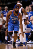 Oklahoma City Thunder v Dallas Mavericks - Game Two  Dallas  TX - MAY 19: James Harden