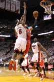 Chicago Bulls v Miami Heat - Game Three  Miami  FL - MAY 22: Carlos Boozer and LeBron James