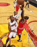 Chicago Bulls v Miami Heat - Game Four  Miami  FL - MAY 24: Dwyane Wade and Luol Deng