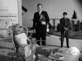 Michèle Morgan  Daniel Gélin and Peter Van Eyck: Retour de Manivelle  1957