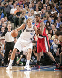 Portland Trail Blazers v Dallas Mavericks - Game One  Dallas  TX - APRIL 16: Dirk Nowitzki and LaMa