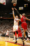 Chicago Bulls v Miami Heat - Game Four  Miami  FL - MAY 24: Mike Miller and Carlos Boozer