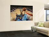 Golden State Warriors v Dallas Mavericks: Alexis Ajinca  Dorrell Wright and Andris Biedrins