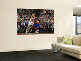 New York Knicks v Boston Celtics - Game Two  Boston  MA - April 19: Carmelo Anthony and Ray Allen