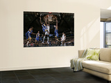 Golden State Warriors v Dallas Mavericks: Alexis Ajinca  Dorrell Wright and Andris Biedrins