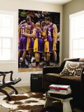 Los Angeles Lakers v San Antonio Spurs  San Antonio  TX - March 6: Kobe Bryant  Ron Artest and Pau 
