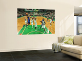 New York Knicks v Boston Celtics - Game Two  Boston  MA - April 19: Toney Douglas and Jermaine O'Ne