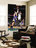 Golden State Warriors v Utah Jazz: Al Jefferson and Andris Biedrins