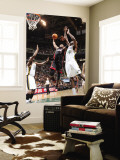 Miami Heat v Utah Jazz: Dwyane Wade and Francisco Elson