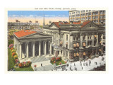 Old and New Courthouses  Dayton  Ohio