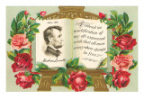 Lincoln in Book with Quotation