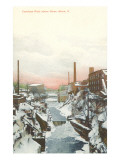 Cuyahoga River in Winter  Akron  Ohio