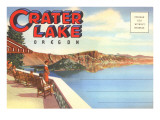 Postcard Folder  Greetings from Crater Lake  Oregon
