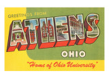 Greetings from Athens  Ohio