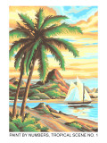 Paint by Numbers  Tropical Scene Number One