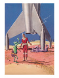 Rocket Lands on Alien Beast