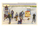 Ice Fishing  Lake Erie  Ohio