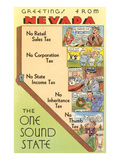 Map of Nevada  One Sound State  No Tax