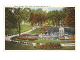 Bandstand in Park  Saratoga Springs  New York
