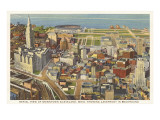 Aerial View of Cleveland  Ohio