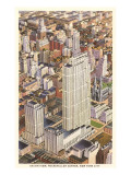 Aerial View of Rockefeller Center  New York City