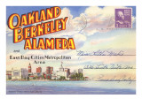 Postcard Folder  Oakland  Berkeley  Alameda  California