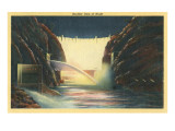 Boulder Dam at Night  Nevada