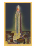 Night  Empire State Building  New York City